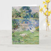 Berthe Morisot - Girl in a Boat with Gese Kaart (Gele Bloem)