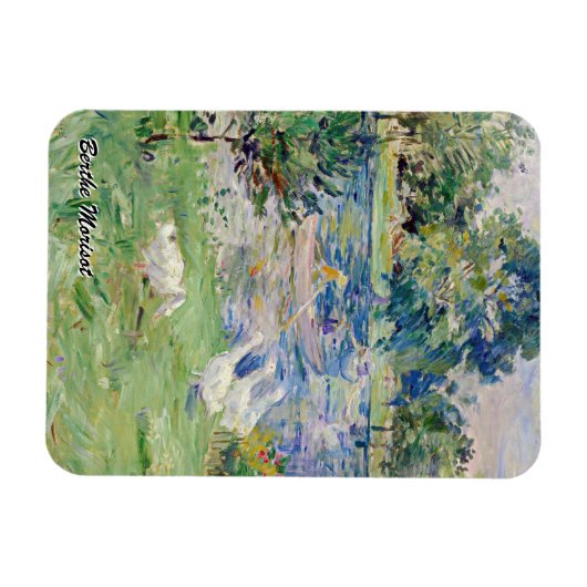 Berthe Morisot - Girl in a Boat with Gese Magneet (Horizontaal)