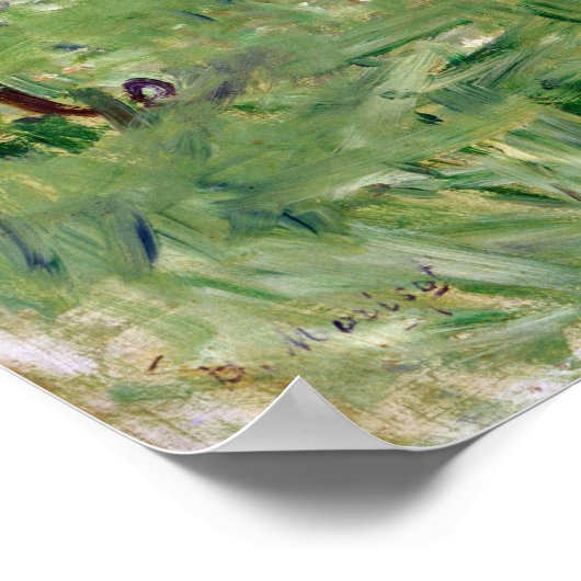 Berthe Morisot Girl in a Boat with Gese Poster (Hoek)