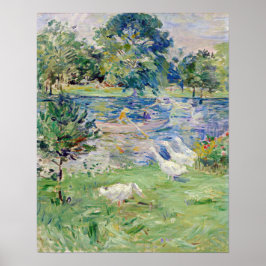 Berthe Morisot - Girl in a Boat with Gese Poster