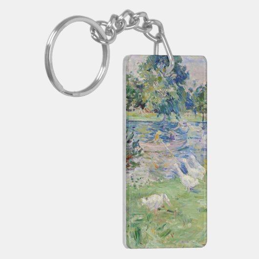 Berthe Morisot - Girl in a Boat with Gese Sleutelhanger (Voorkant Links)