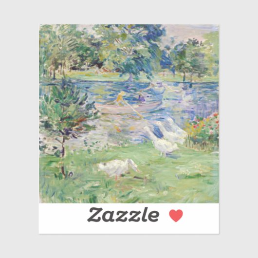 Berthe Morisot - Girl in a Boat with Gese Sticker (Vel)