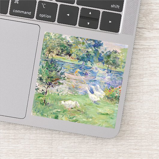 Berthe Morisot - Girl in a Boat with Gese Sticker (Detail)