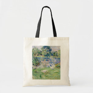 Berthe Morisot - Girl in a Boat with Gese Tote Bag