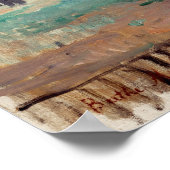 Berthe Morisot Hangen het wasgoed uit in drogen Poster (Hoek)