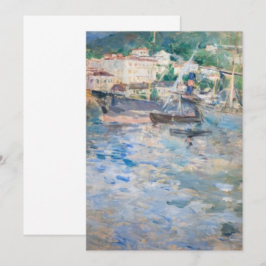 Berthe Morisot - Haven van Nice Bedankkaart (Voorkant / Achterkant)
