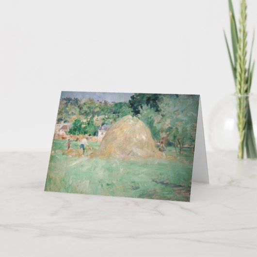 Berthe Morisot - Haystacks op Bougival Kaart (Voorkant)