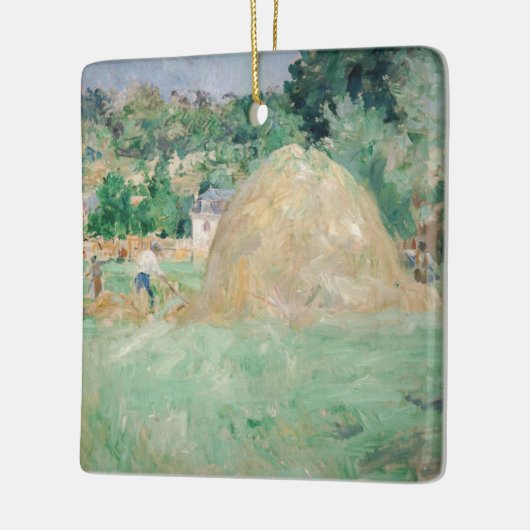 Berthe Morisot - Haystacks op Bougival Keramisch Ornament (Links)