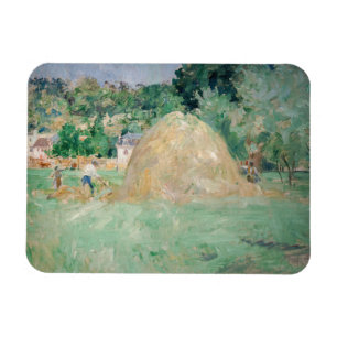 Berthe Morisot - Haystacks op Bougival Magneet