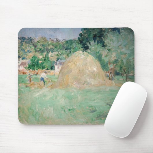 Berthe Morisot - Haystacks op Bougival Muismat (Met muis)