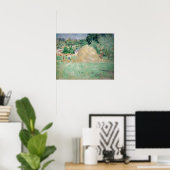 Berthe Morisot - Haystacks op Bougival Poster (Thuiskantoor)