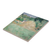 Berthe Morisot - Haystacks op Bougival Tegeltje (Zijkant)