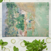 Berthe Morisot - Haystacks op Bougival Theedoek (Gevouwen)