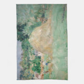 Berthe Morisot - Haystacks op Bougival Theedoek (Verticaal)