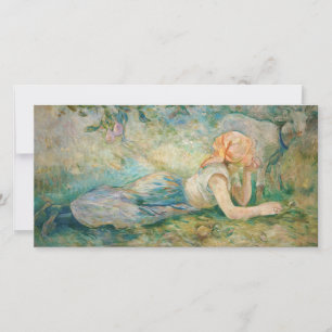 Berthe Morisot - Herderin Rustend Bedankkaart