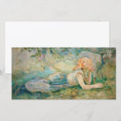 Berthe Morisot - Herderin Rustend Bedankkaart (Voorkant / Achterkant)