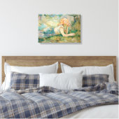 Berthe Morisot - Herderin Rustend Canvas Afdruk (Insitu (Slaapkamer))