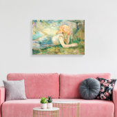 Berthe Morisot - Herderin Rustend Canvas Afdruk (Insitu (Woonkamer))