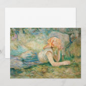 Berthe Morisot - Herderin Rustend Kaart (Voorkant / Achterkant)