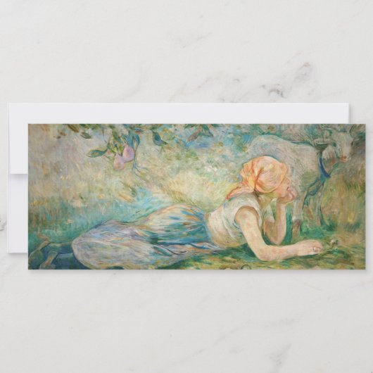 Berthe Morisot - Herderin Rustend Kaart (Voorkant)