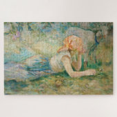 Berthe Morisot - Herderin Rustend Legpuzzel (Horizontaal)