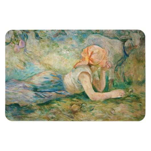 Berthe Morisot - Herderin Rustend Magneet (Horizontaal)