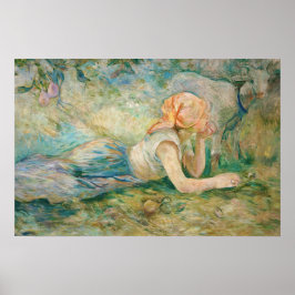Berthe Morisot - Herderin Rustend Poster