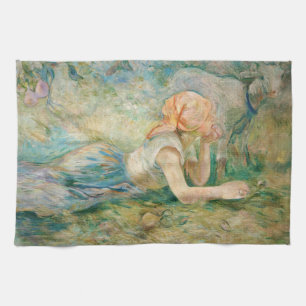 Berthe Morisot - Herderin Rustend Theedoek
