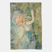 Berthe Morisot - Herderin Rustend Theedoek (Verticaal)