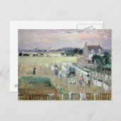 Berthe Morisot - Het wasgoed uitkleden naar drogen Briefkaart (Voorkant / Achterkant)