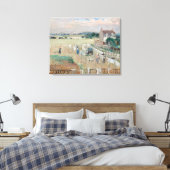 Berthe Morisot - Het wasgoed uitkleden naar drogen Canvas Afdruk (Insitu (Slaapkamer))