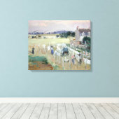 Berthe Morisot - Het wasgoed uitkleden naar drogen Canvas Afdruk (Insitu (Houten vloer))