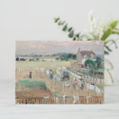Berthe Morisot - Het wasgoed uitkleden naar drogen Kaart (Staand voorkant)