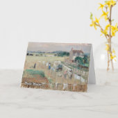 Berthe Morisot - Het wasgoed uitkleden naar drogen Kaart (Gele Bloem)