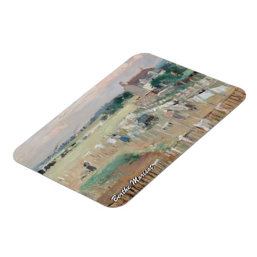 Berthe Morisot - Het wasgoed uitkleden naar drogen Magneet (Linkerzijde)