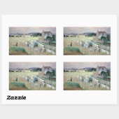 Berthe Morisot - Het wasgoed uitkleden naar drogen Rechthoekige Sticker (Vel)