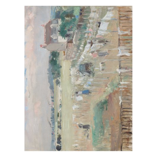 Berthe Morisot - Het wasgoed uitkleden naar drogen Tafelkleed (Voorkant)
