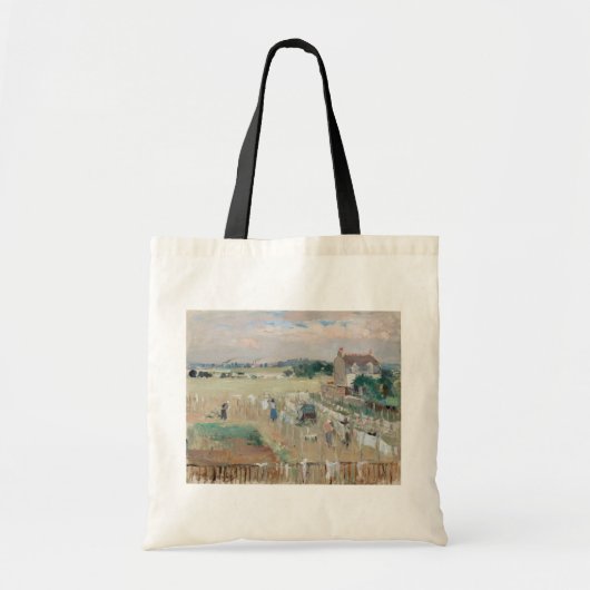 Berthe Morisot - Het wasgoed uitkleden naar drogen Tote Bag (Voorkant)