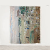 Berthe Morisot - Het wasgoed uitkleden naar drogen Wandkleed (Voorkant)