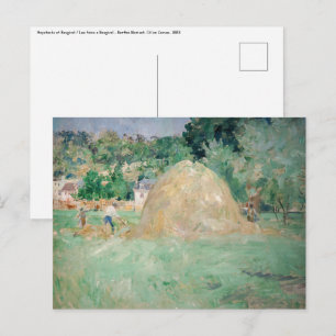Berthe Morisot - Hooimijten bij Bougival Briefkaart