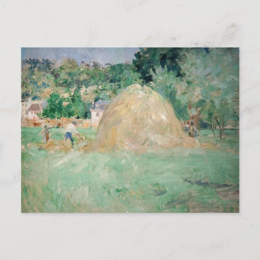 Berthe Morisot - Hooimijten bij Bougival Briefkaart (Voorkant)