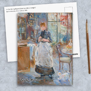 Berthe Morisot - In de eetkamer Briefkaart