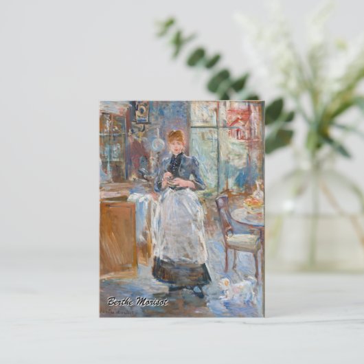 Berthe Morisot - In de eetkamer Briefkaart (Staand voorkant)
