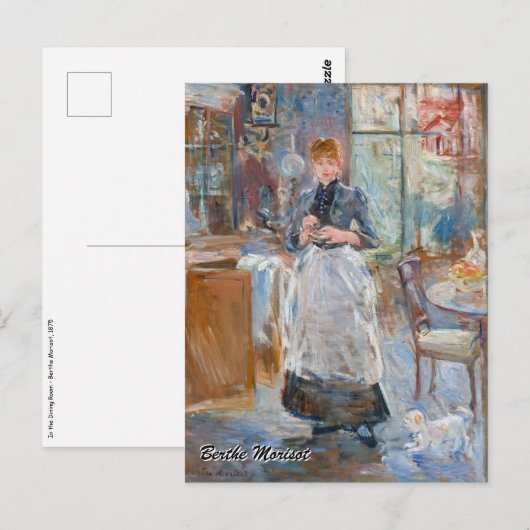 Berthe Morisot - In de eetkamer Briefkaart