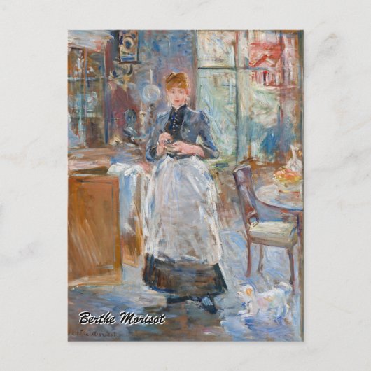 Berthe Morisot - In de eetkamer Briefkaart (Voorkant)