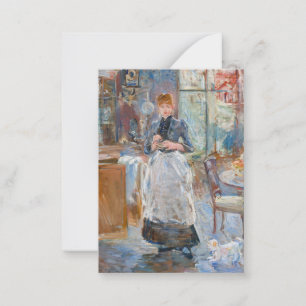 Berthe Morisot - In de eetkamer Notitiekaartje