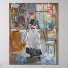 Berthe Morisot - In de eetkamer Poster