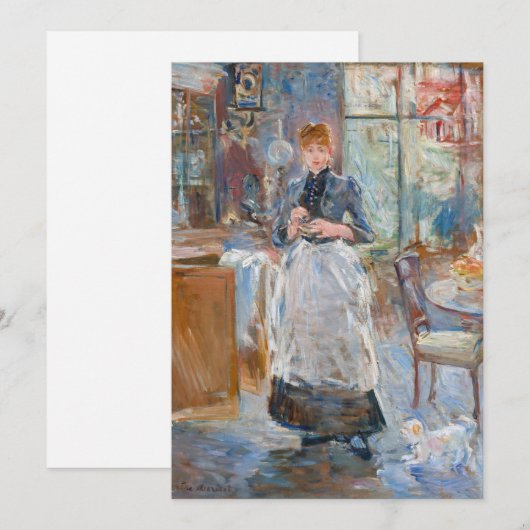 Berthe Morisot - in de mijnruimte Bedankkaart (Voorkant / Achterkant)