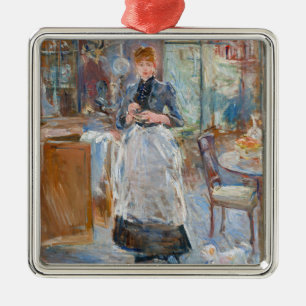 Berthe Morisot - in de mijnruimte Metalen Ornament