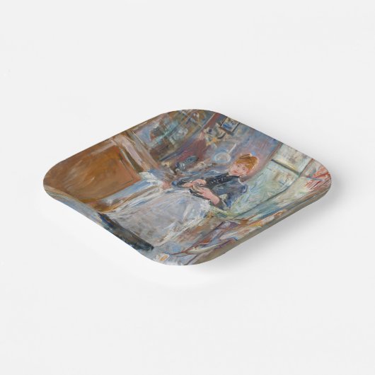 Berthe Morisot - in de mijnruimte Papieren Bordje (Gebogen)